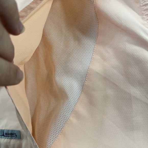 Mens Fishing Shirt Habit Vented Light Weight Solar Protection UV Size XL Peach - Picture 8 of 9